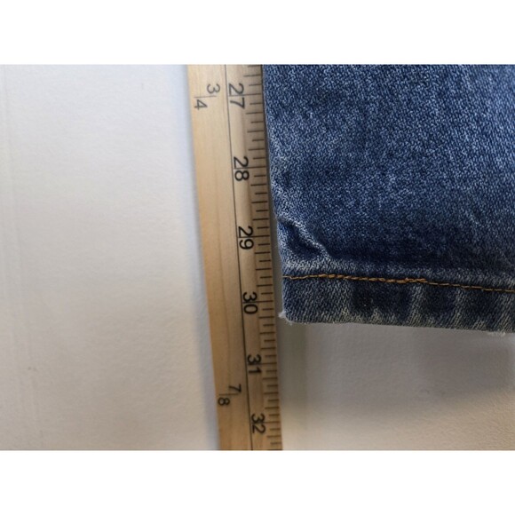 VTG Wrangler Jeans Mens 31x32 Cowboy Cut Slim Fit 13MWZ Casual Work Blue - Picture 7 of 8